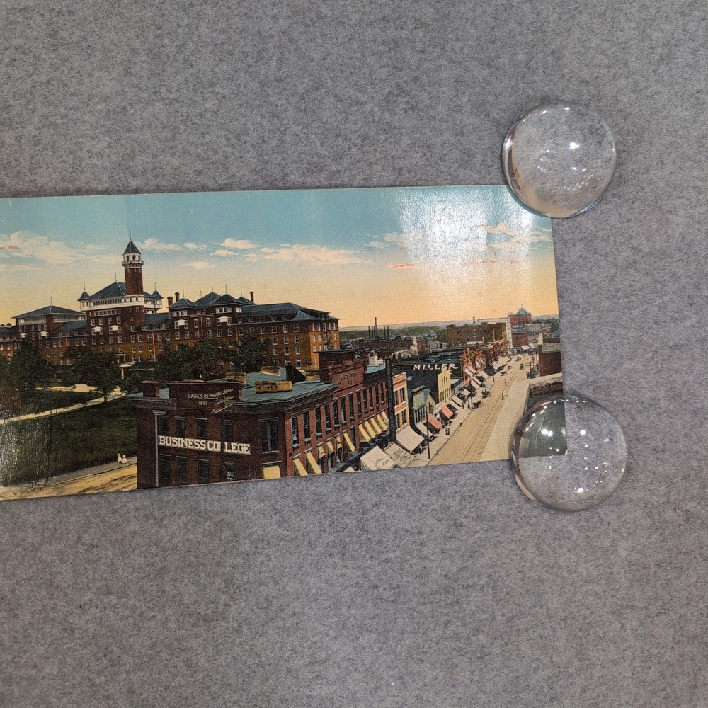 Vintage Panoramic Postcard Heart of Hot Springs Arkansas Eastman Hotel Army Navy - Picture 5 of 8